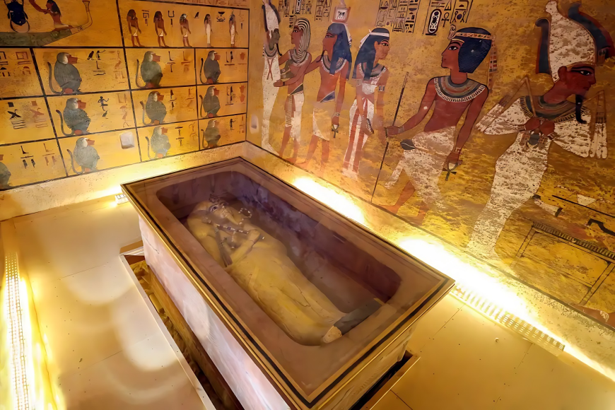 Tutankhamun’un hazinesi Büyük Mısır Müzesi’nde sergileniyor