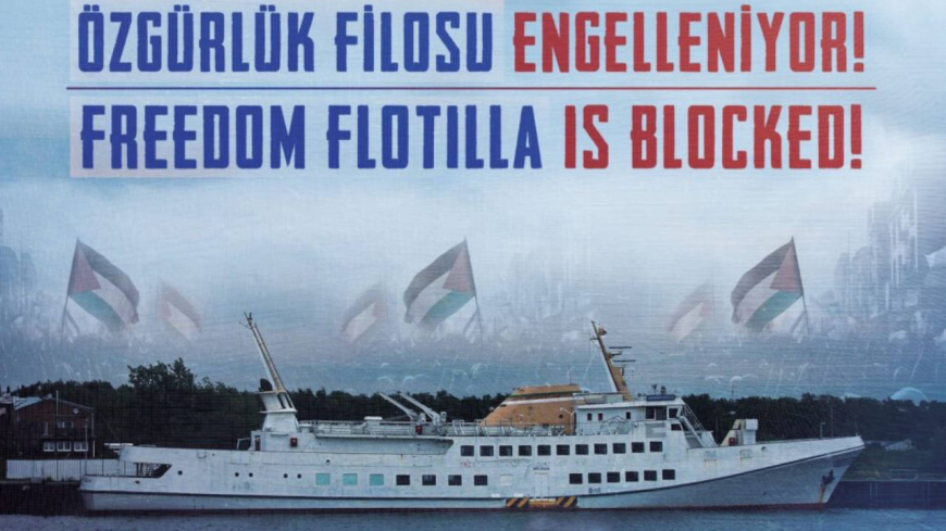Özgürlük Filosu Koalisyonu'nun Hanzala Gemisine İsrail Müdahalesi: Gemi Kıyıya Çekildi!
